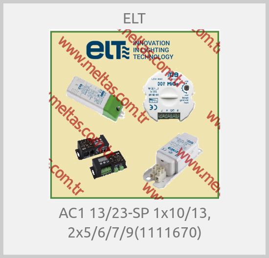 ELT-AC1 13/23-SP 1x10/13, 2x5/6/7/9(1111670)